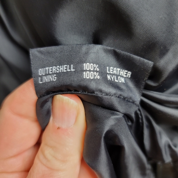 FMC Black 100% Leather Jacket - Picture 3 of 11